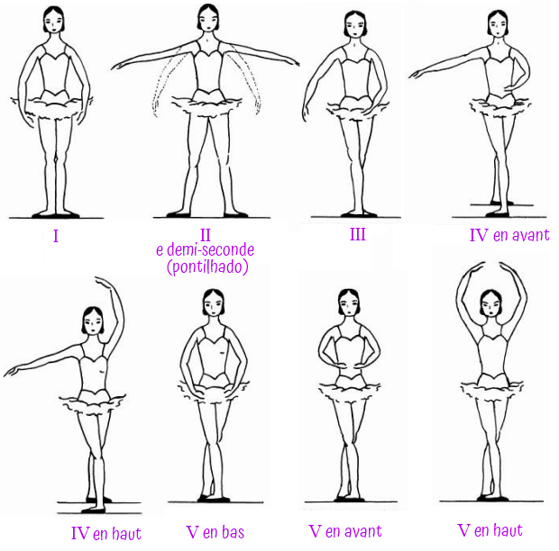 Posições dos braços ballet escola italiana metodologia Cecchetti